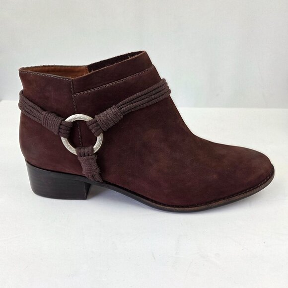 Anthro Bernardo Francesca Bootie Brown Suede Size 10M - Picture 2 of 14